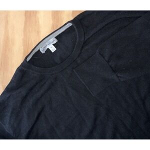 Peter Millar XL Crown Soft Silk Merino Wool Crewneck Knit Sweater Black ME0S42